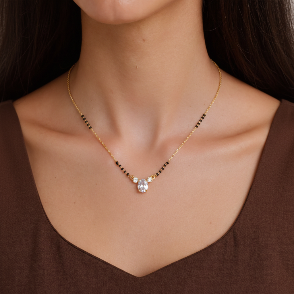 Anahita Gold Plated Mangalsutra