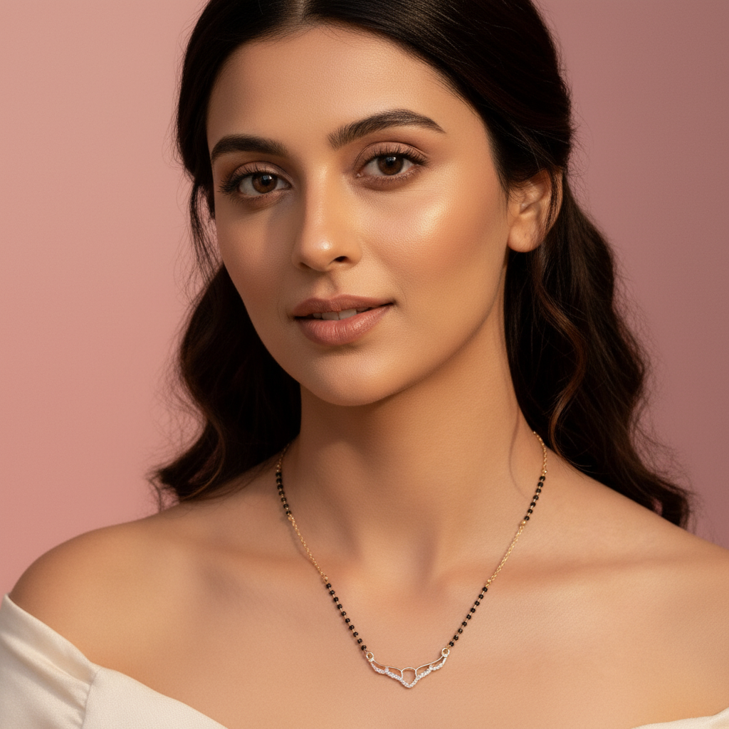 Hiba Gold Plated Mangalsutra