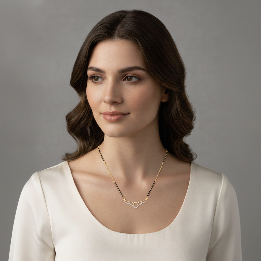 Hiba Gold Plated Mangalsutra