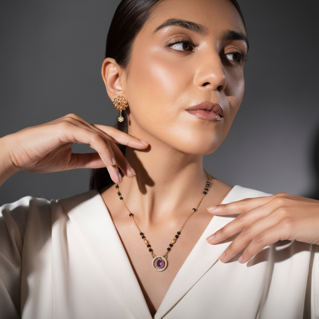 Nalini Gold Plated Mangalsutra