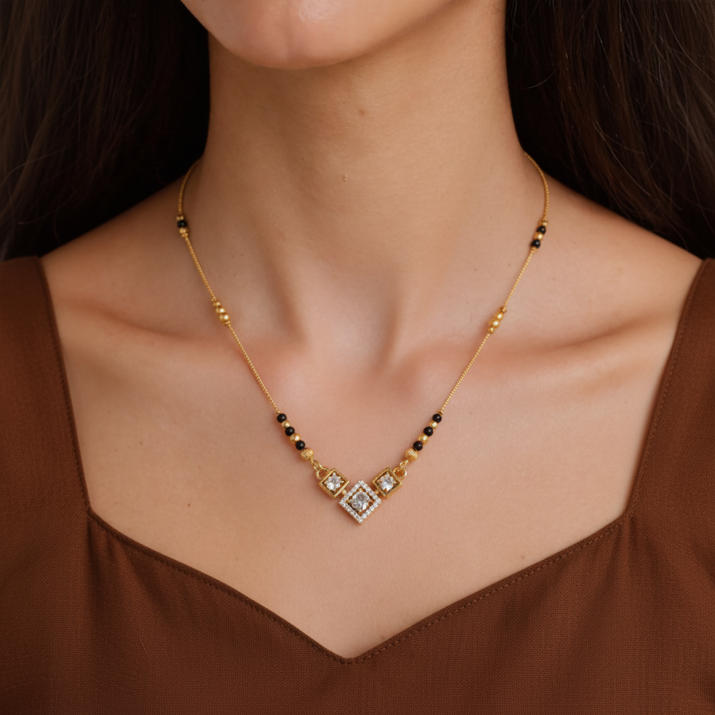 Vidhika Gold Plated Mangalsutra