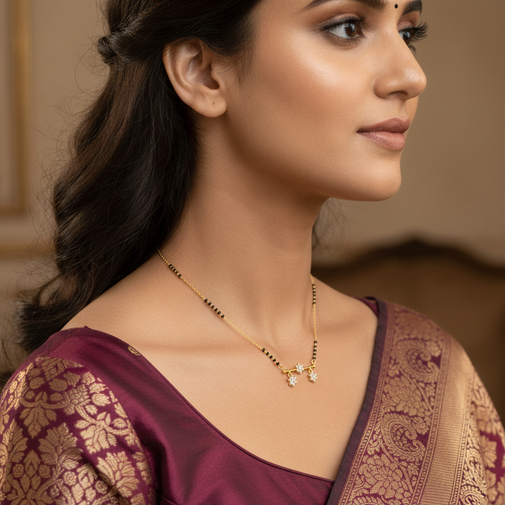 Aavya Gold Plated Mangalsutra