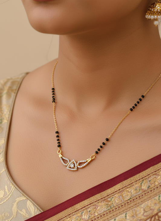 Anika Gold Plated Mangalsutra