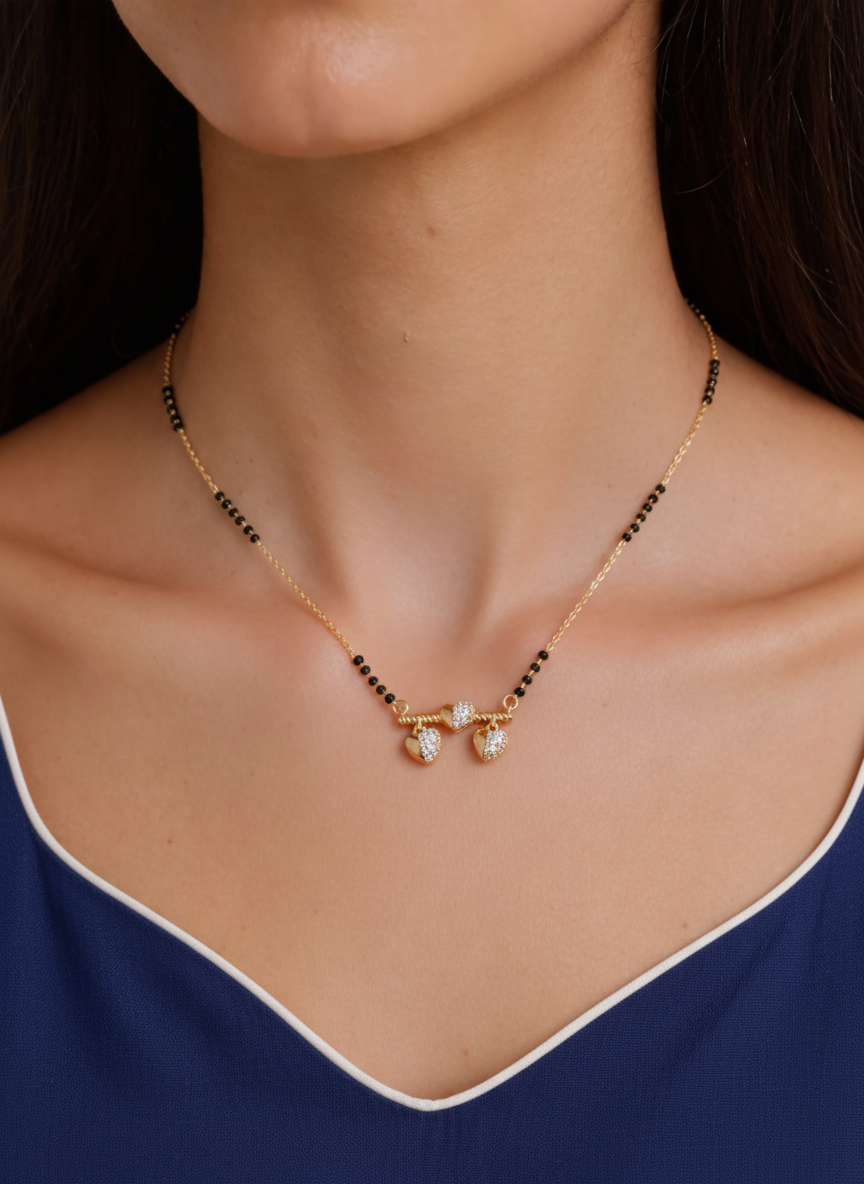 Mysha Gold Plated Mangalsutra