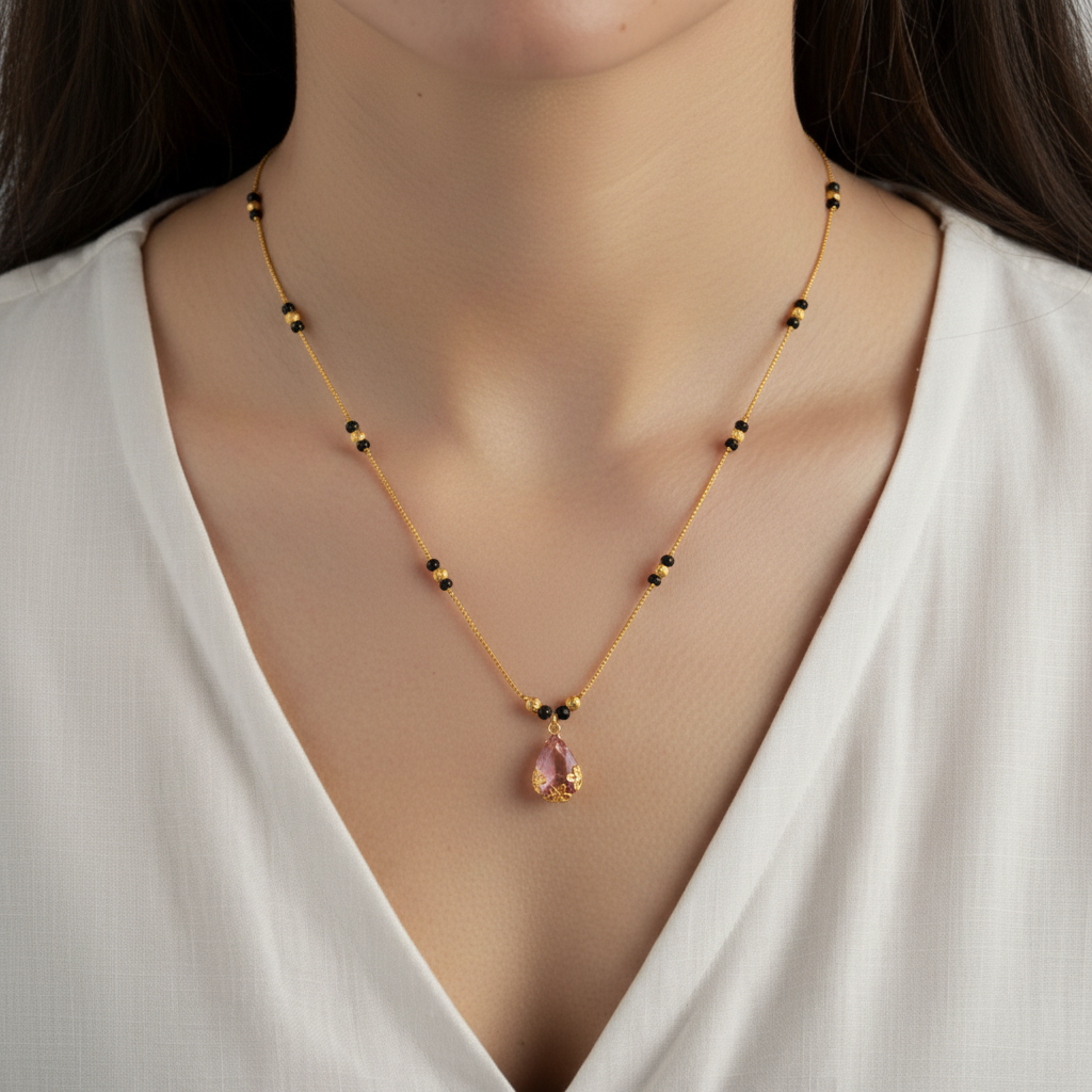 Kavya Gold Plated Mangalsutra